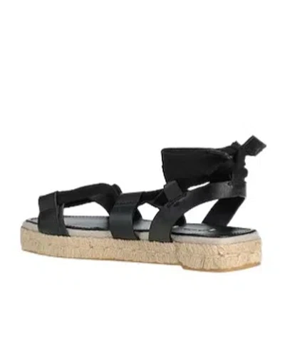Max Mara Solid Colour Espadrilles In Black