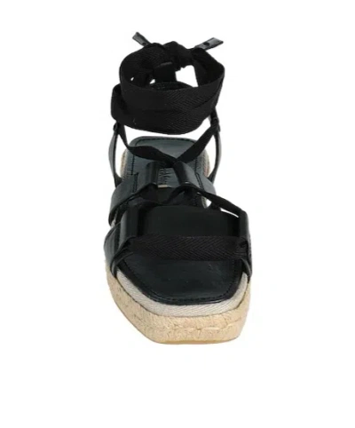 Max Mara Solid Colour Espadrilles In Black
