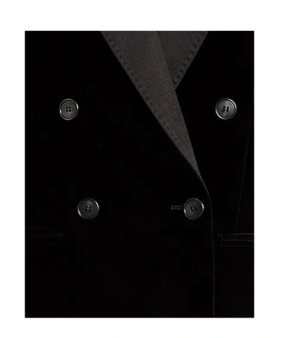 Max Mara Double-breasted Blazer In Black
