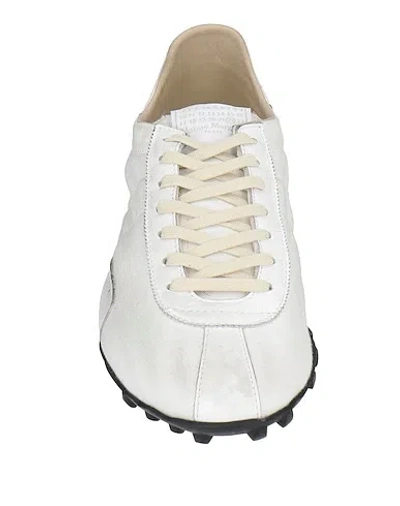 Maison Margiela Drawstring Low Top Sneakers In White