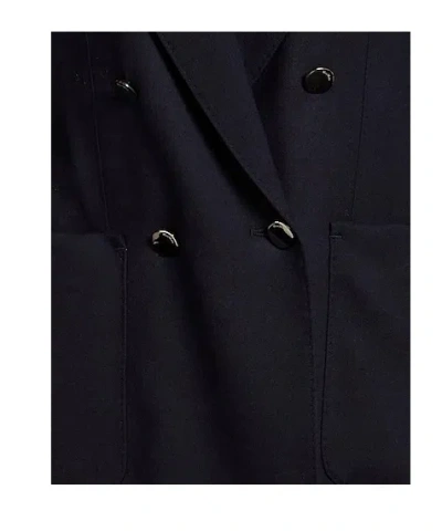 Max Mara Double-breasted Blazer In Black