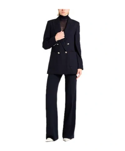 Max Mara Double-breasted Blazer In Black