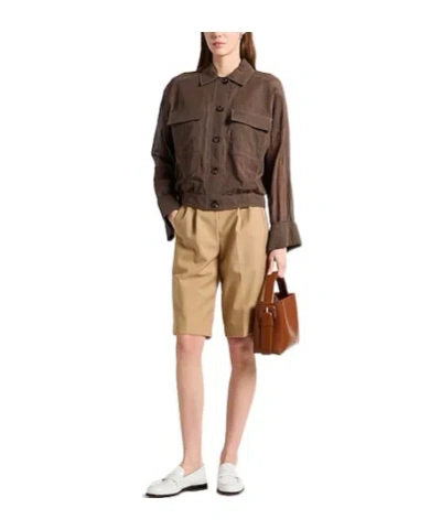 Brunello Cucinelli Jackets In Brown