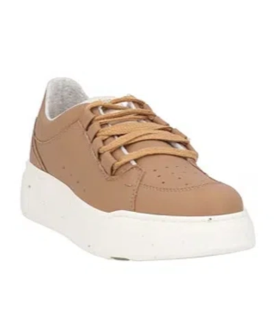 Max Mara Leather Active Sneakers In Brown