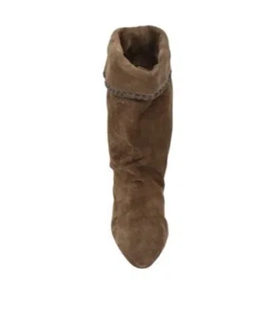 Isabel Marant Round Toe Platform Leather Boots In Multi