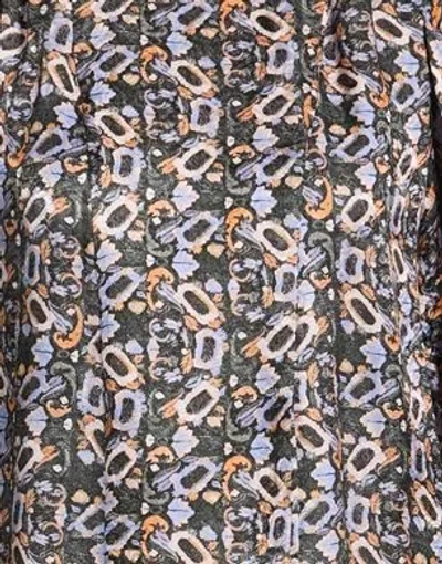Isabel Marant Satin Pattern Blouse In Black