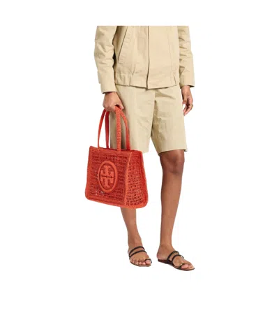 Tory Burch Plain Colour Handbags In Red