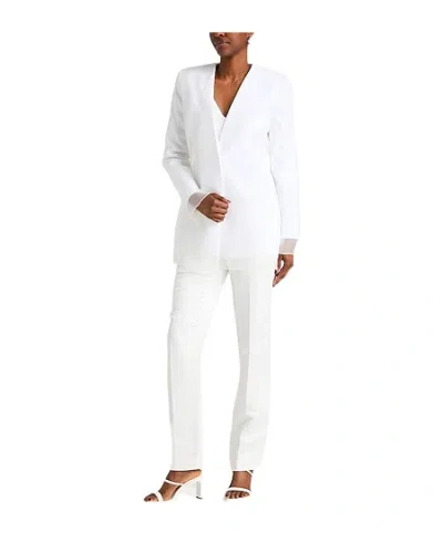 Max Mara Single-breasted Blazer In White
