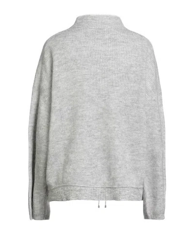 Brunello Cucinelli Drawstring Roll-neck Sweater In Gray