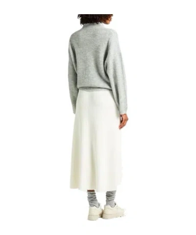 Brunello Cucinelli Drawstring Roll-neck Sweater In Gray