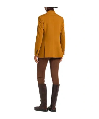 Max Mara Double-breasted Blazer In Brown