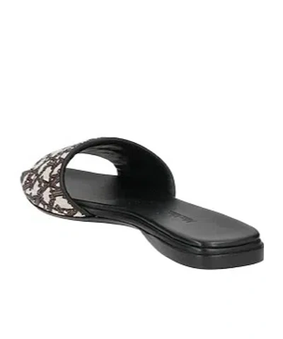 Max Mara Logo-print Sandals In Black