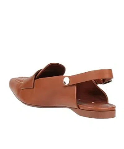 Max Mara Plain Colour Ballet Flats In Brown