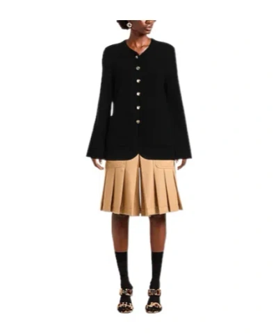 Rag & Bone Medium-thick Knit Cardigan In Black