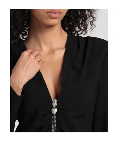 Saint Laurent Solid Color Jumpsuits In Black
