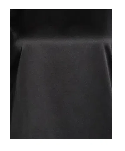 Max Mara Plain Colour Tops In Black