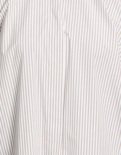 Max Mara Striped Shirts In White
