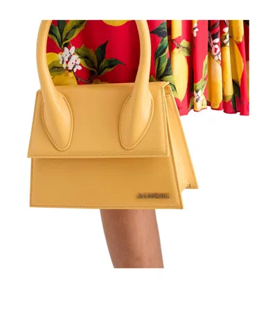 Jacquemus Solid Color Handbags In Nude