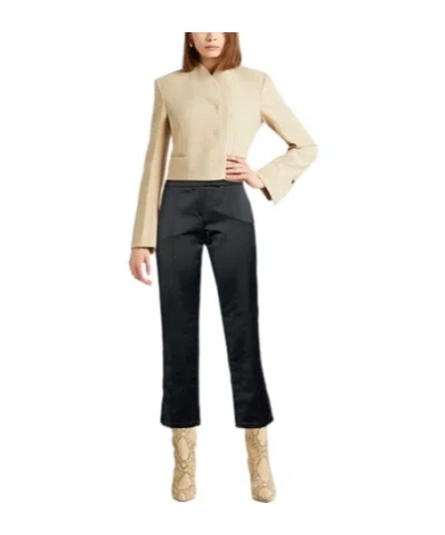 Max Mara Simple Boot-shaped Pants In Black