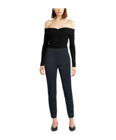 Max Mara Simple And Form-fitting Pants In Black