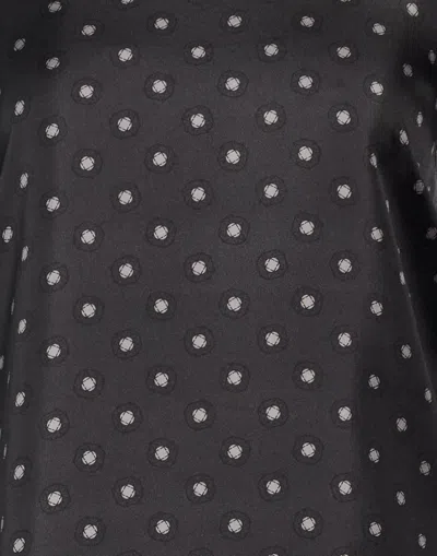 Max Mara Printed Tops In Black