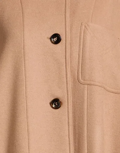 Max Mara Single-breasted Overcoat In Neutral