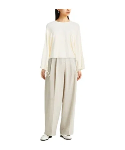 Max Mara Wool Knitted Sweater In Neutral