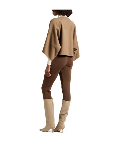Max Mara Solid Color Jackets In Brown