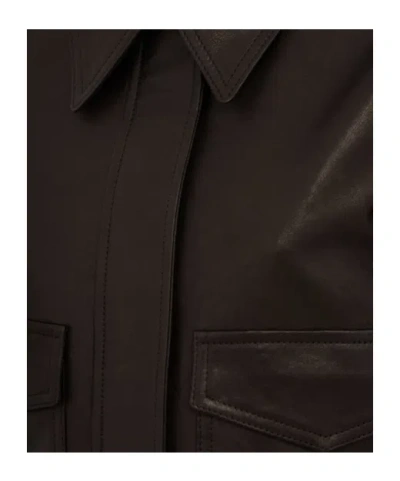 Khaite Classic Lapel Coat In Black