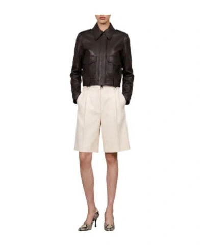 Khaite Classic Lapel Coat In Black