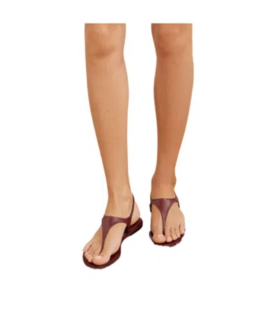 Aeyde Leather Thong Sandals In Multi