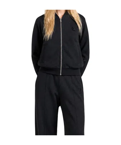 Liu •jo Full-zip Sweatshirt In Black