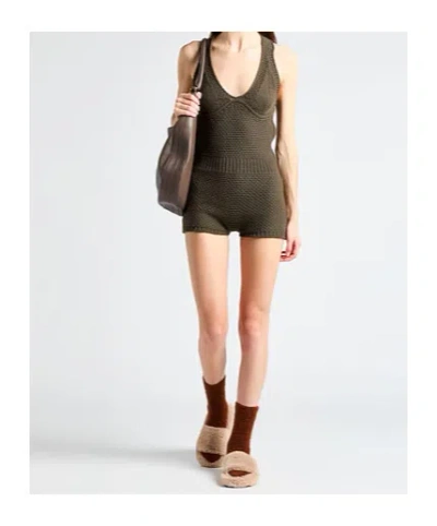 Max Mara Playsuits In Green