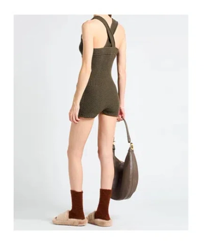 Max Mara Playsuits In Green