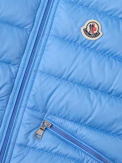 Moncler Gui Nylon Packable Down Vest In Blue