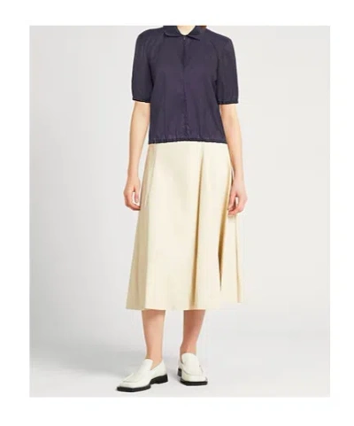 Tory Burch Collared Blouse In Purple