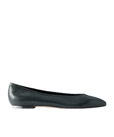 Aeyde Ellie Snake-effect Leather Ballet Flats In Multi