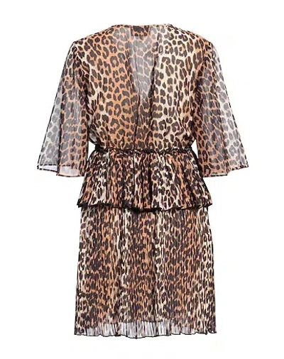 Ganni Short Dresses In Multi