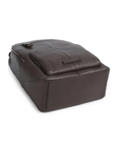 The Bridge Manfredi Grained Calf Leather Backpack In Pattern