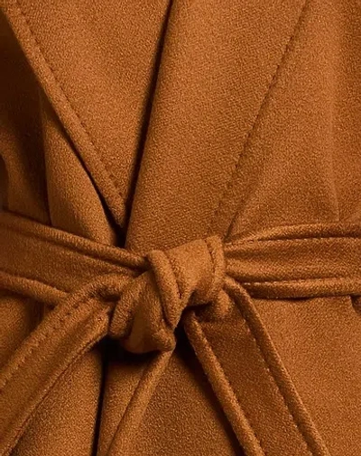 Max Mara Solid-colored Cashmere Long Coat In Brown