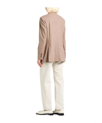 Max Mara Double-breasted Blazer In Neutral