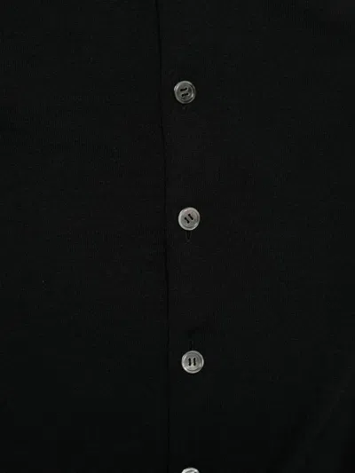 Junya Watanabe Asymmetric Button-front Cardigan In Black