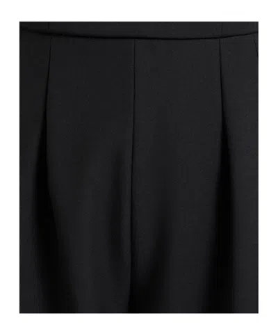 Max Mara Solid Sleeveless Jumpsuit In Black