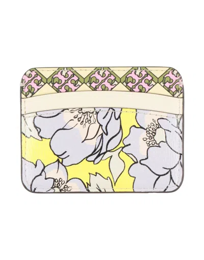 Tory Burch Leather Cardholder In Multi