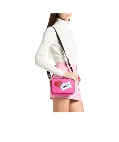 Dolce & Gabbana Compact Camera Bag In Pink
