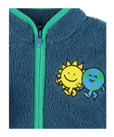 Stella Mccartney Poly Teddy Jacket In Blue