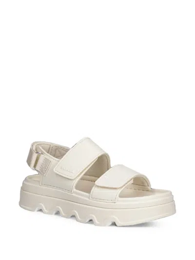 Sorel Touch-strap Platform Sandals In White