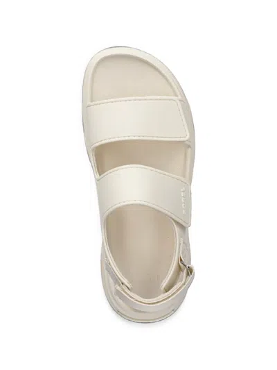 Sorel Touch-strap Platform Sandals In White