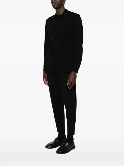Cfcl Single-breasted Collarless Jacket In Black