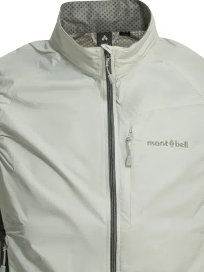 Montbell Grey Nylon Polyurethane Jacket In Green